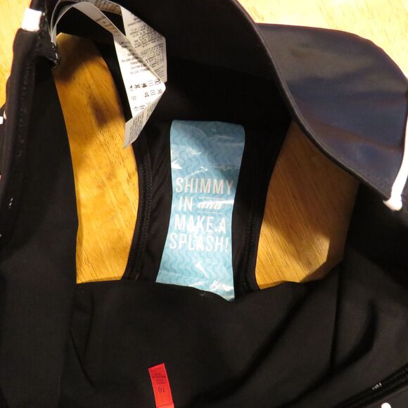 Spanx Black And White Polka Dot Flirty Skirted Shaping Swim Bottoms Size 16 - Picture 10 of 12